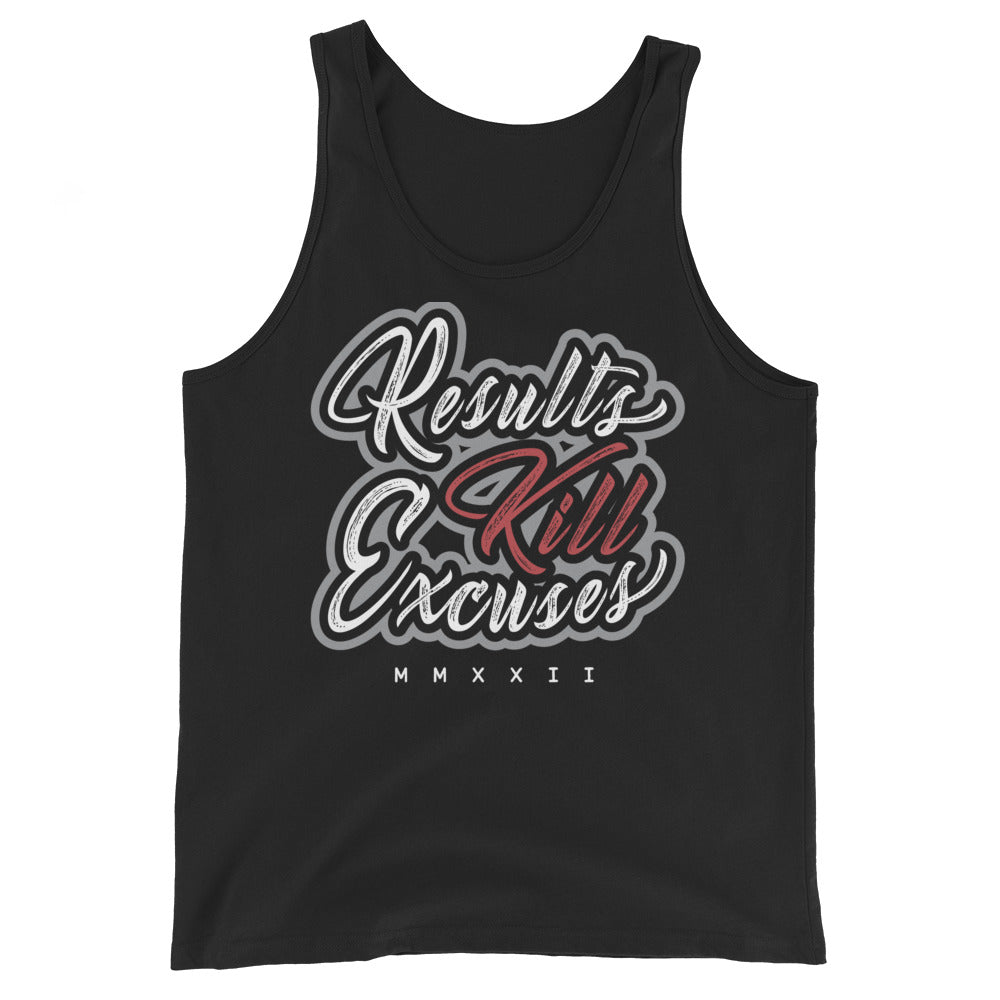 RESULTS KILL EXCUSES SCRIPTED Men's Tank Top