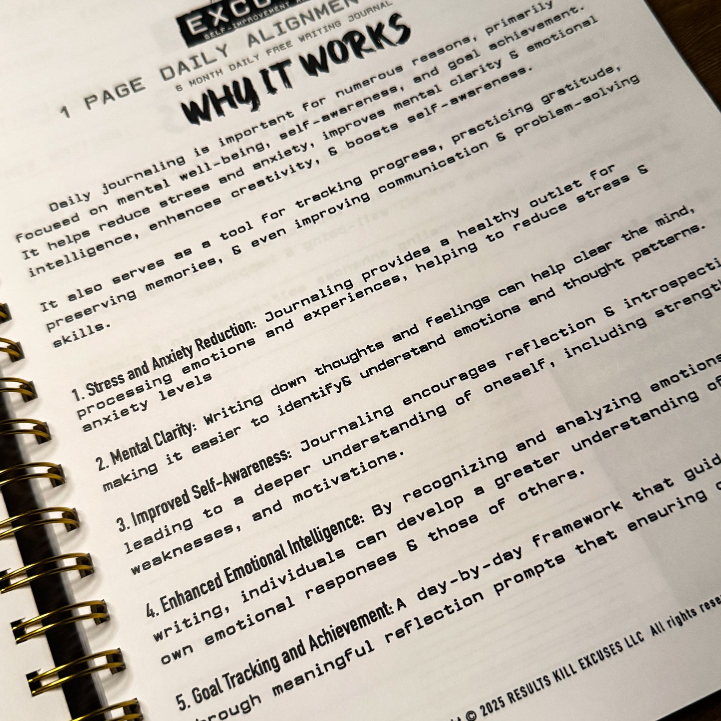 1 PAGE DAILY ALIGNMENT FREE WRITING JOURNAL