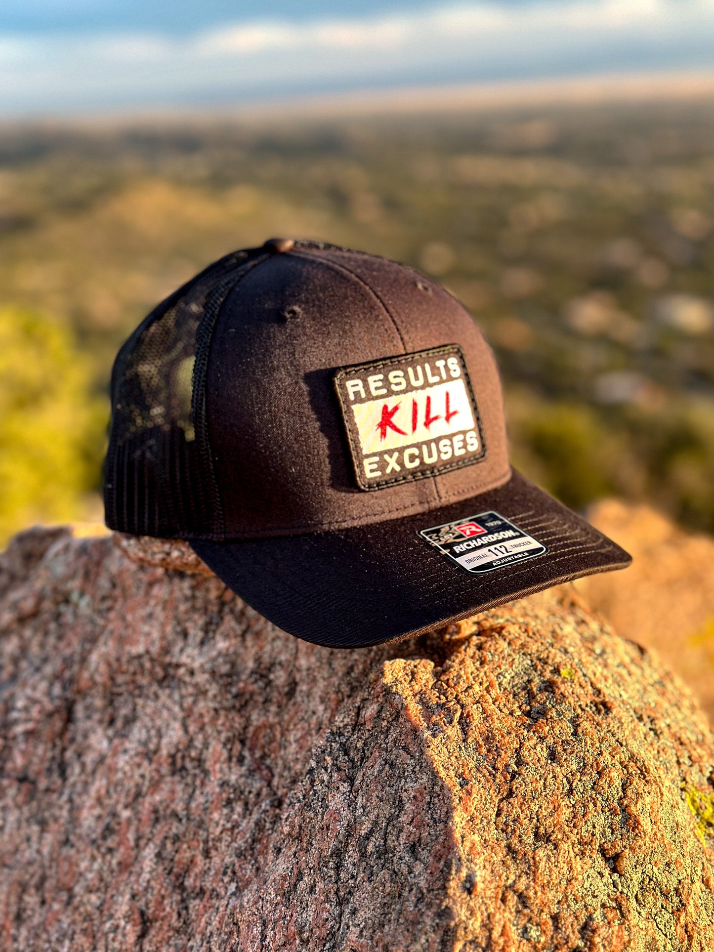 RESULTS KILL EXCUSES TRUCKER HAT