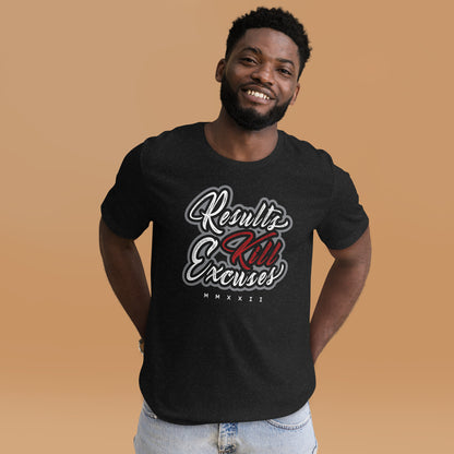 RESULTS KILL EXCUSES "SCRIPTED LIFE" MENS T-SHIRT