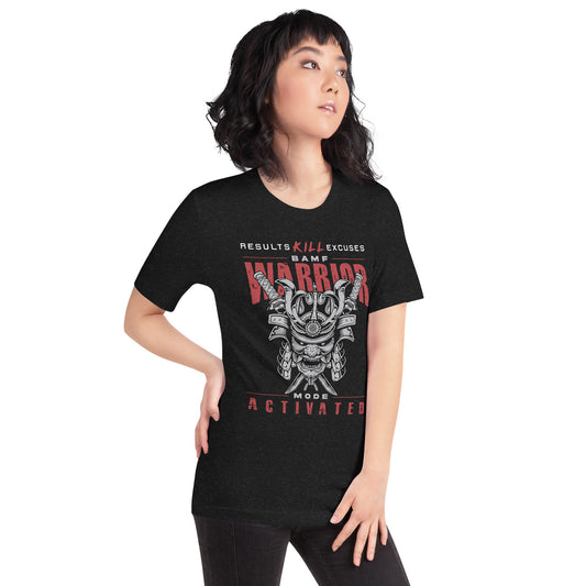 RESULTS KILL EXCUSES "BAMF WARRIOR" WOMENS T-SHIRT