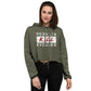 RESULTS KILL EXCUSES "DESTRESSED FLAGSHIP" WOMENS CROP HOODIE