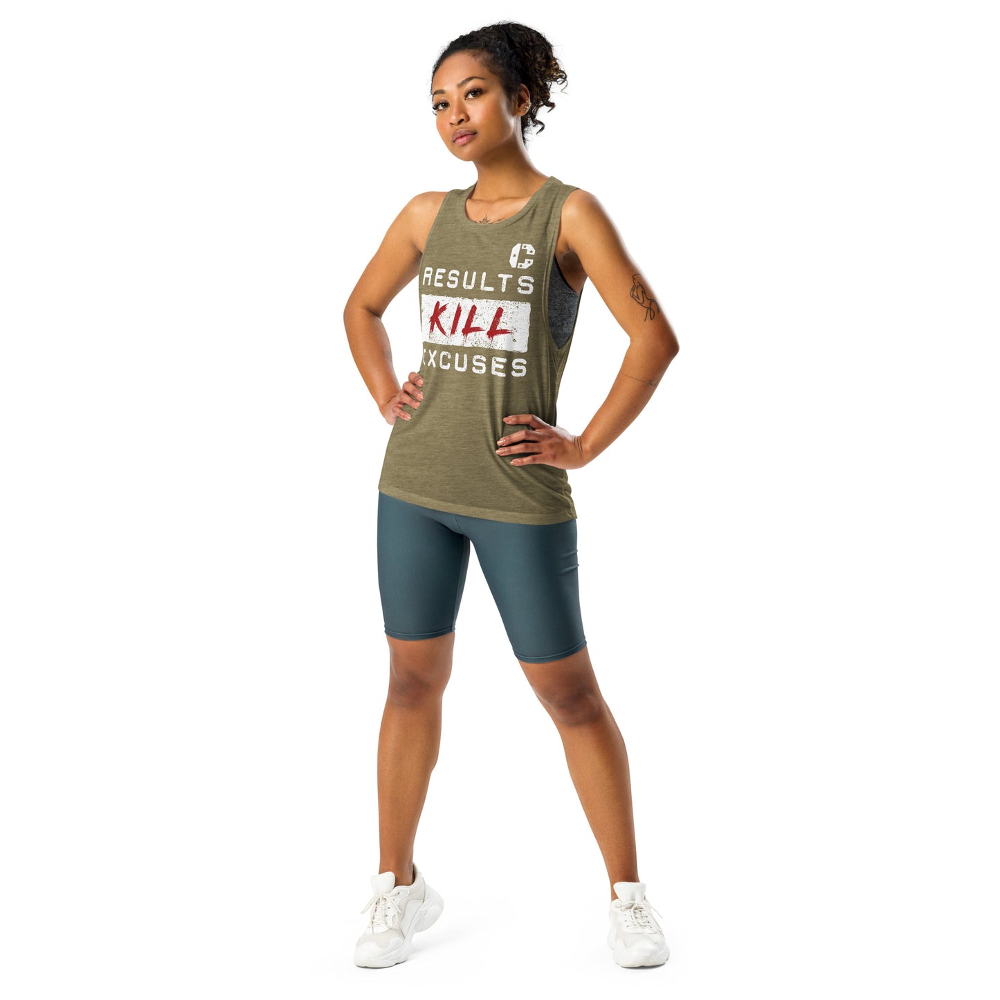 RESULTS KILL EXCUSES "TEAM CAPTAIN SERIES" WOMEN'S Muscle Tank