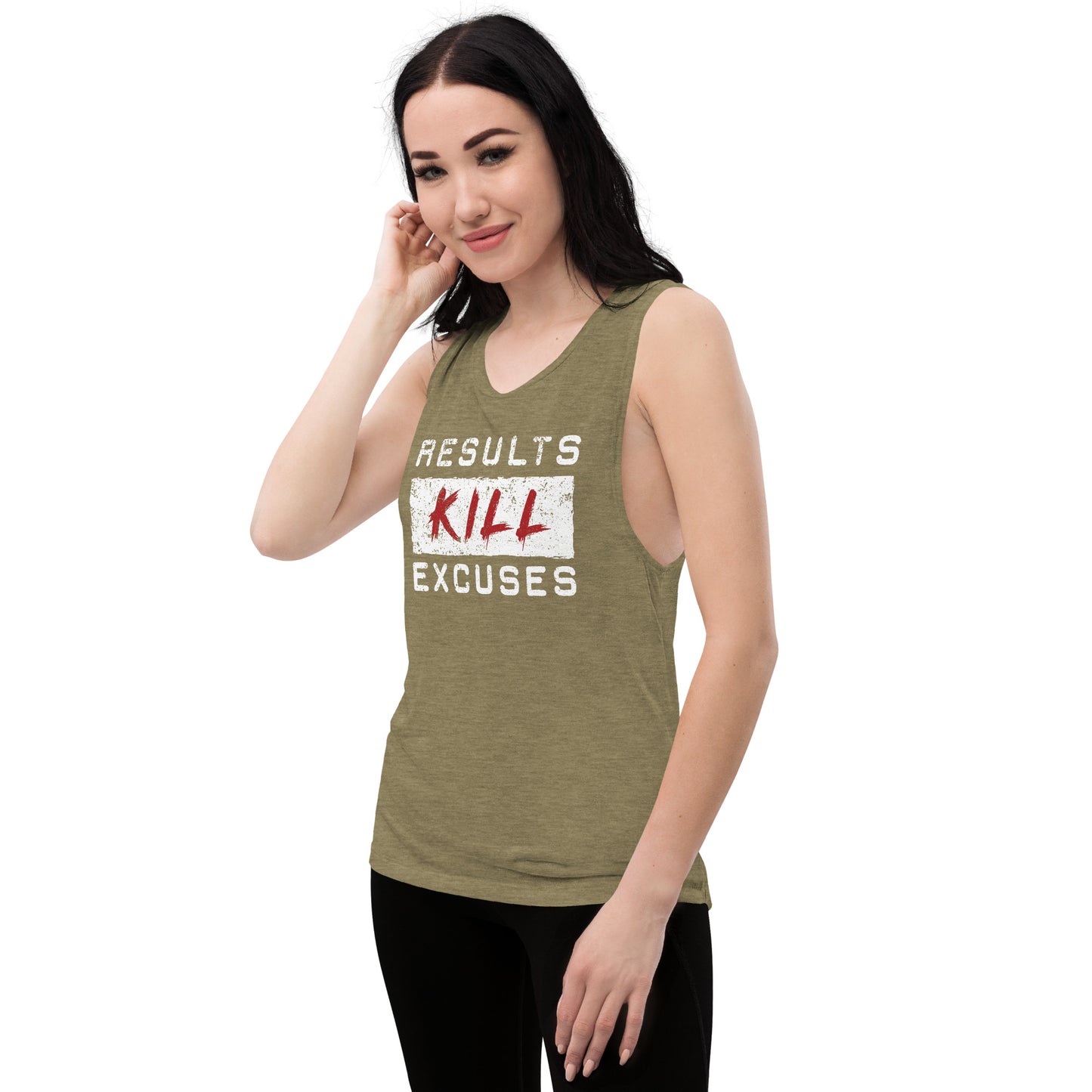 RESULTS KILL EXCUSES WOMENS Muscle Tank